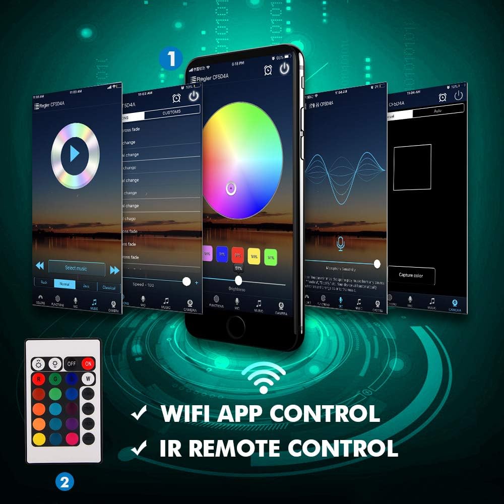 led lights google home