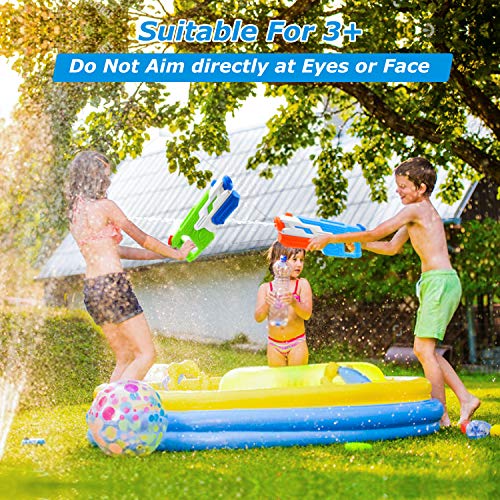 PESUMA Water Guns for Kids, 2 Pack Super Water Blaster Soaker Squirt Guns 800CC 33 Feet Water Gun Summer Swimming Pool Beach Sand Outdoor Water Fighting Play Toys Gifts for 3-12 Year Old Boys Girls