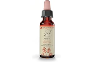 BACH FLOWER REMEDIES Bach Original Flower Remedies, Aspen (Non-Alcohol Formula) - Feel Secure - Natural Homeopathic Flower Essence for Emotional Balance - Vegan, Gluten Free, Sugar Free - 10mL Dropper