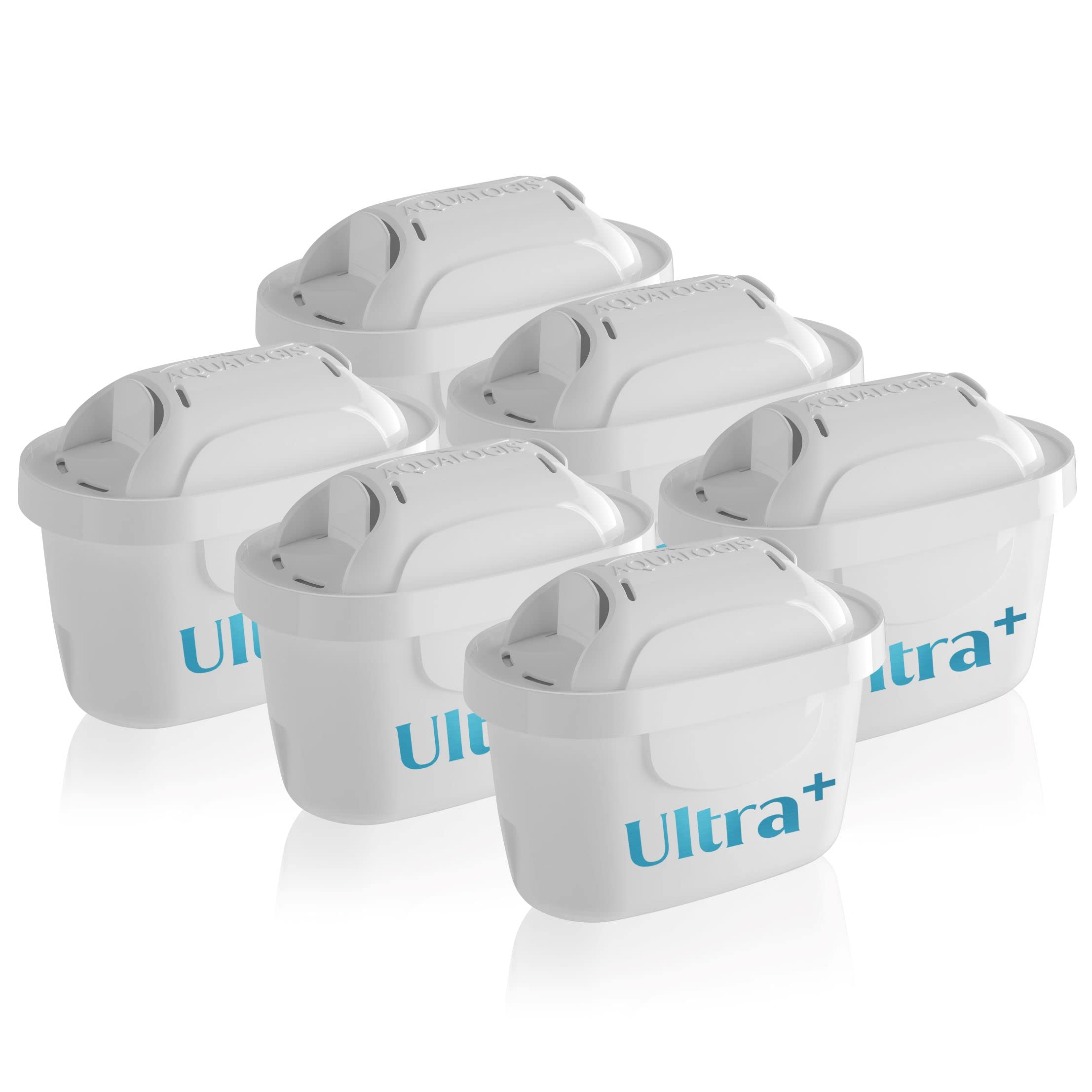 Aqualogis Ultra+ Filter Cartridge Compatible with Maxtra Plus for Water Jug Marella, Elemaris, Aluna, Style - 6pack
