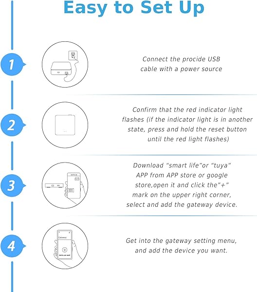 TEEKAR Tuya ZigBee Gateway Smart Gateway Hub Compatible con Todos los Dispositivos Inteligentes ZigBee 3 0 App Control Remoto Smart Home Bridge para domtica   Conecta hasta 55 Dispositivos