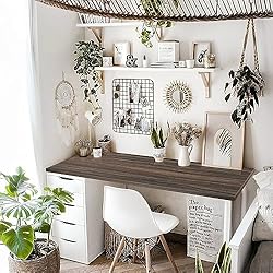 Kaboon 60x28 inches Tabletop Rustic Wood, Large