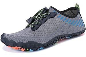 MAYZERO Water Shoes Men Women Swim Surf Shoes Beach Pool Shoes Wide Toe Hiking Aqua Shoes Winter House Slippers