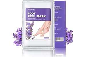 LAGUNAMOON Exfoliating Foot Peel Mask - Lavender Moisturizing Foot Mask for Women & Men - Remove Calluses, Peeling Away Rough and Dead Skin, Make Feet Soft and Smooth in 1-2 Weeks (2 Pack)