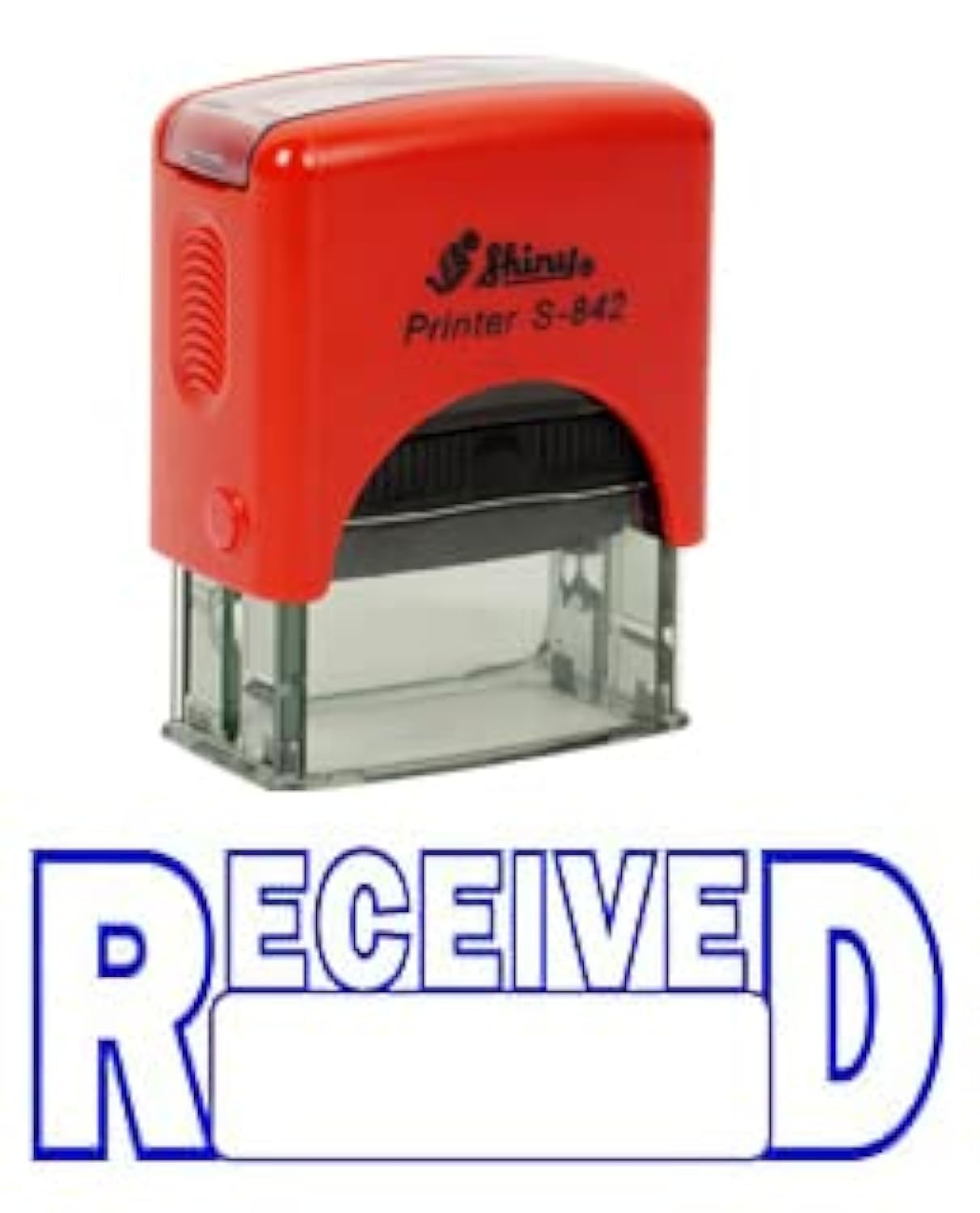 Received Self Inking Rubber Stamp Office Stationary Custom Shiny Stamp