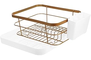 LABRIMP Kitchen Dish Drying Rack Silverware Space Saving Plate Rack for Counter Dish Drying Stand
