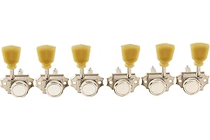 Musiclily Pro 3L+3R Vintage Guitar Locking Tuners Guitar Tuning Pegs Keys Machine Heads Set Replacement for Les Paul LP SG St