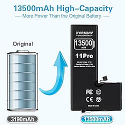 XYIRMCYF 13500mAh Super Capacity Battery Compatible