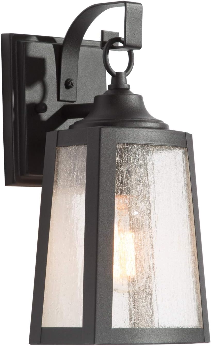 outside lights for house on Sand Black Finish With Seeded Glass Exterior Light Fixture Farmhouse Outside Lights For House Tools Home Improvement Lighting Ceiling Fans Femsa Com