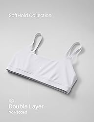 CRZ YOGA Softhold Women's Double Lined Bralettes