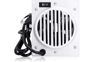 Hiorucet PF06-YJLF-B PF06-YJLF-F Wall Heater Blower Fan Kit for ProCom Ventless Space Heater Over 10,000 BTU with Automatic/Manual Thermostat, Replacement PF06YJLFB Vent-Free Blower Fan Accessory Kit.