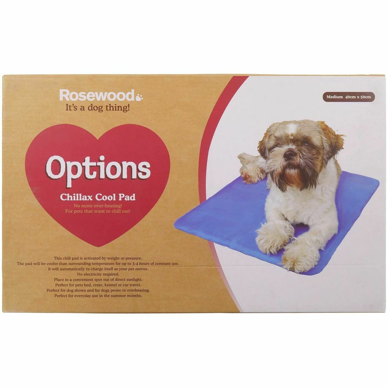 Rosewood Chillax Cool Pad, Medium, 40 x 50 cm