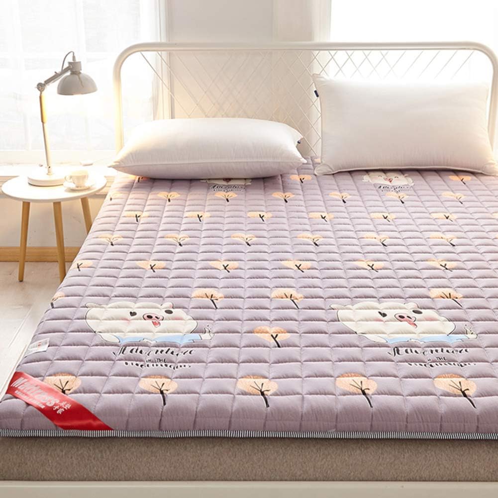KE & LE Thick Nonslip Mattress Pad, Quilted Multi Layer Tufted Futon