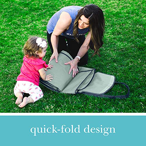 JJ Cole - All-Purpose Outdoor Baby Blanket, Lightweight and Water-resistant, Chevron, 5' x 5'