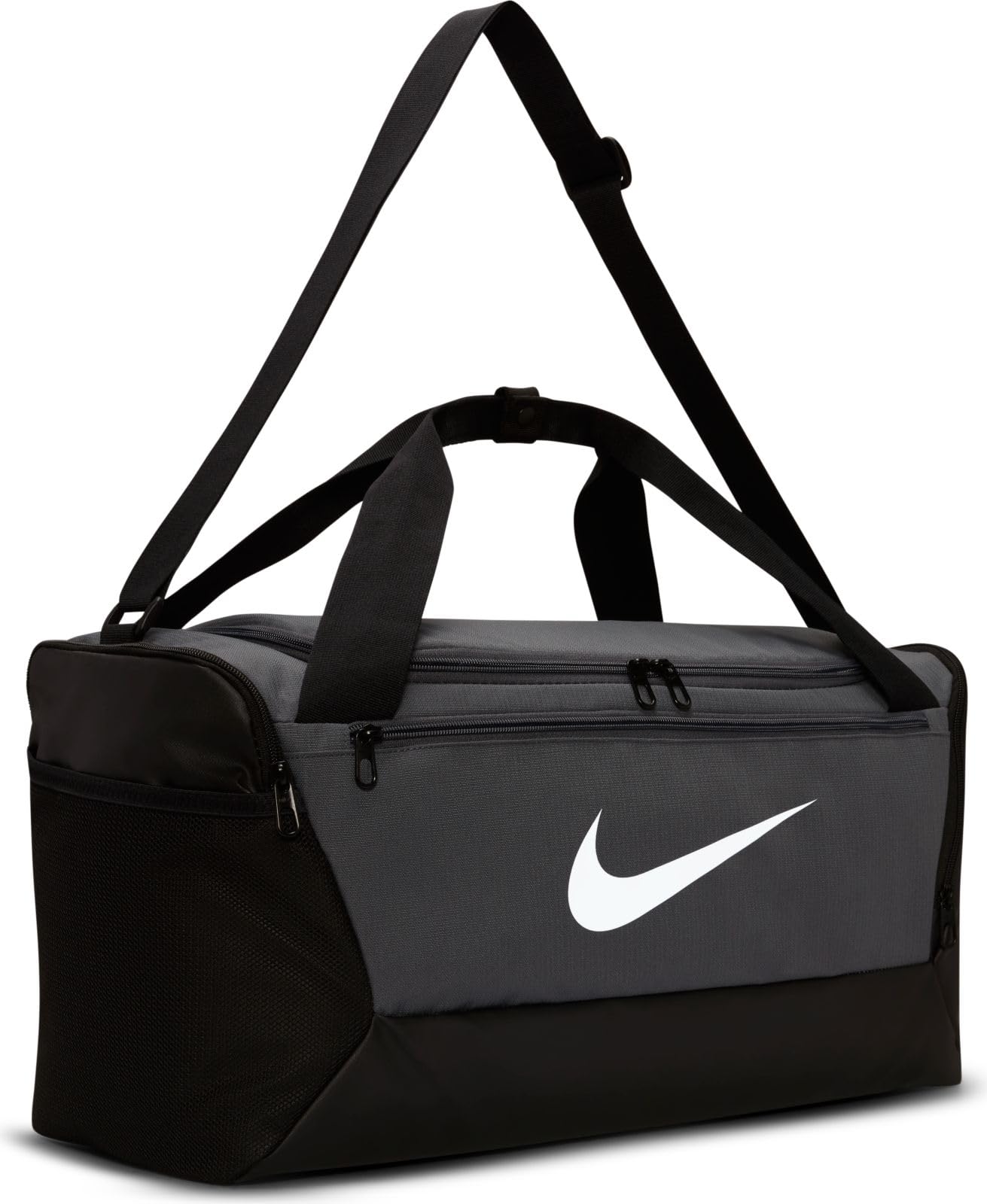 NIKE DM3976-026 NK BRSLA S DUFF - 9,5 (41L) Gym Bag Unisex Adult FLINT GREY/BLACK/WHITE Size MISC