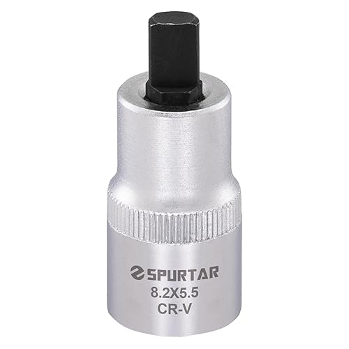 Spurtar Strut Spreader Tool 5.5 x 8.2 mm Suspension Strut Spreader Socket 1/2" Drive Shock Absorber Socket Fit for BMW, VW, Audi, Ford, Peugeot, Renault, Seat, Skoda Most Car Model