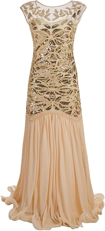 floor length flapper dress