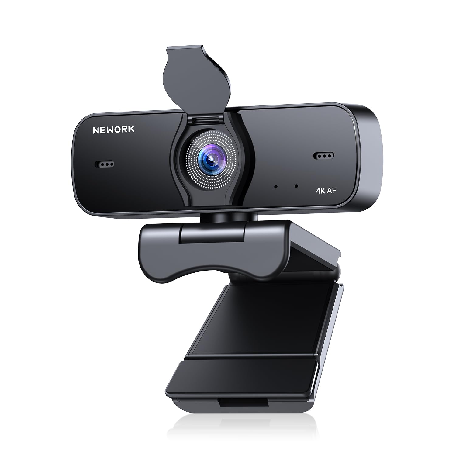 Photo 1 of NEWORK 4K Webcam for PC with Sony Sensor, Auto Focus & Privacy Cover, Ultra HD 4K Streaming Camera, 2 Noise-Cancelling Mics, USB Plug & Play, 77° FOV, Web Camera for Zoom, Skype, Teams, Video Calling