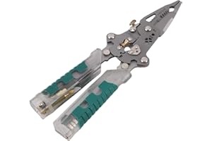 20 in 1 Multifunctional Wire Stripper, Professional Electrician Tool for Stripping Crimping and Cutting, 8.8 Inch Folding Pli