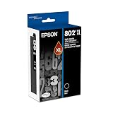 EPSON 802 DURABrite Ultra Ink High Capacity Black Cartridge (T802XL120-S) Works with WorkForce Pro WF-4720, 4730, 4734, 4740