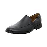 Clarks Men's Loafers, Black Leather, 9.5 Wide