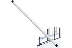 WIDYANA 1.25 inch Diameter Sliding Door Security Bar, 17.1-40 Inch Adjustable Sliding Glass Patio Door Security Bar, White Sliding Door Lock Bar with Rubber Tips, Window Security Bar for Home
