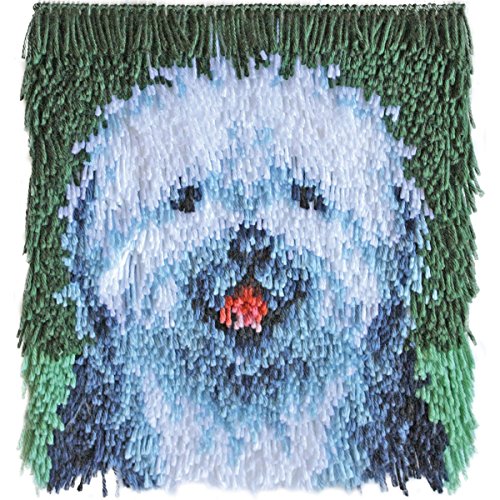 Wonderart shaggy dog latch hook kit, 12" x 12"