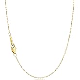 Gacimy Chain Necklace for Women, 14K Gold Plated/Silver Tone Cable Chain for Women, 1.1/1.3mm Thin Dainty Necklace Chains 16-24 Inch