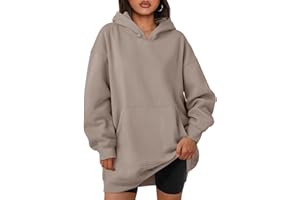 Trendy Queen Womens Hoodies Dresses Oversized Sweatshirts Long Sleeve Tops Fleece Pullover Fall Winter Cute Clothes