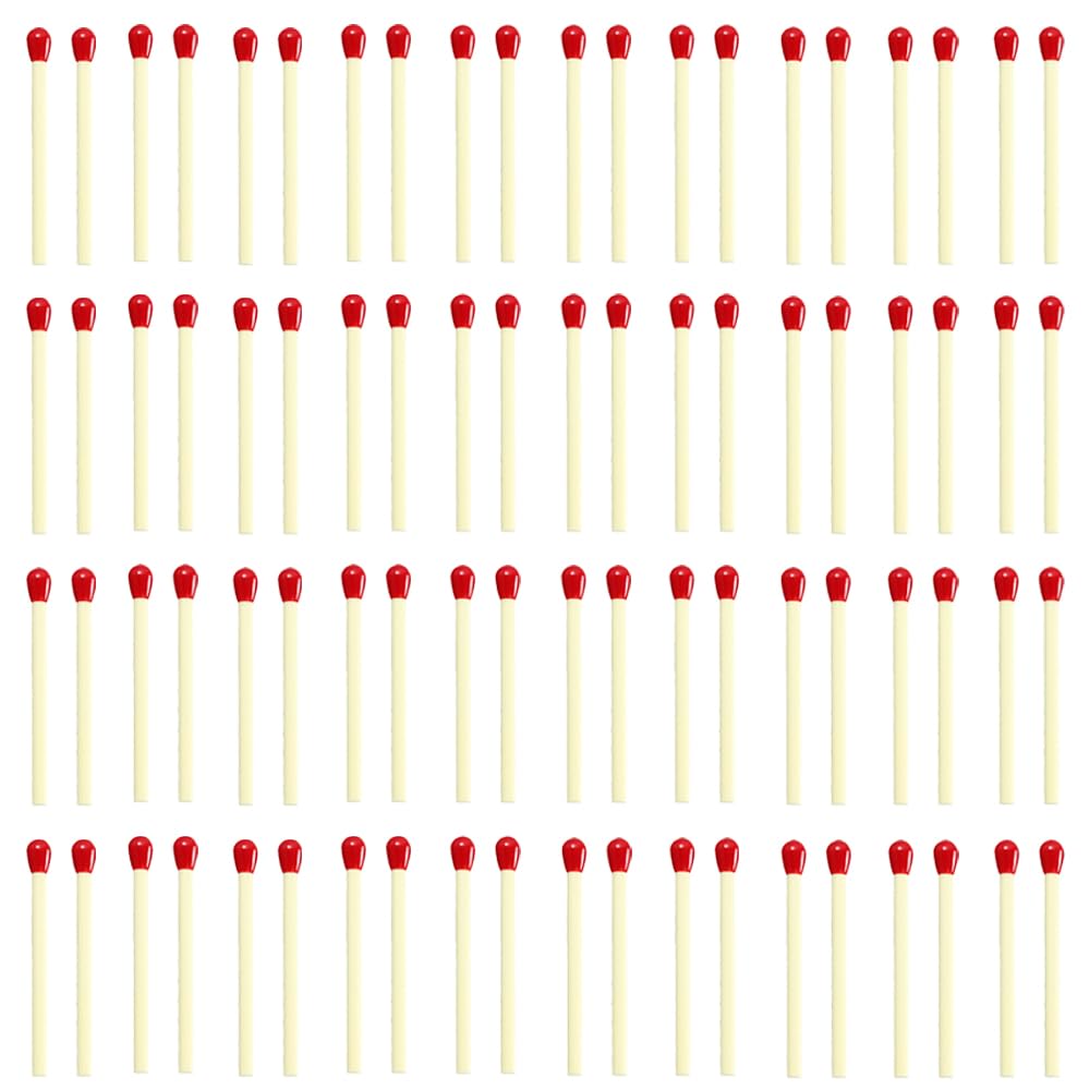 100 pcs Match Shaped Ballpoint Pens, BOSOIRSOU Creative Rollerball Pens Blue Gel Ink, Writing Pen Ball Point Pen for Student School Stationery Supplies