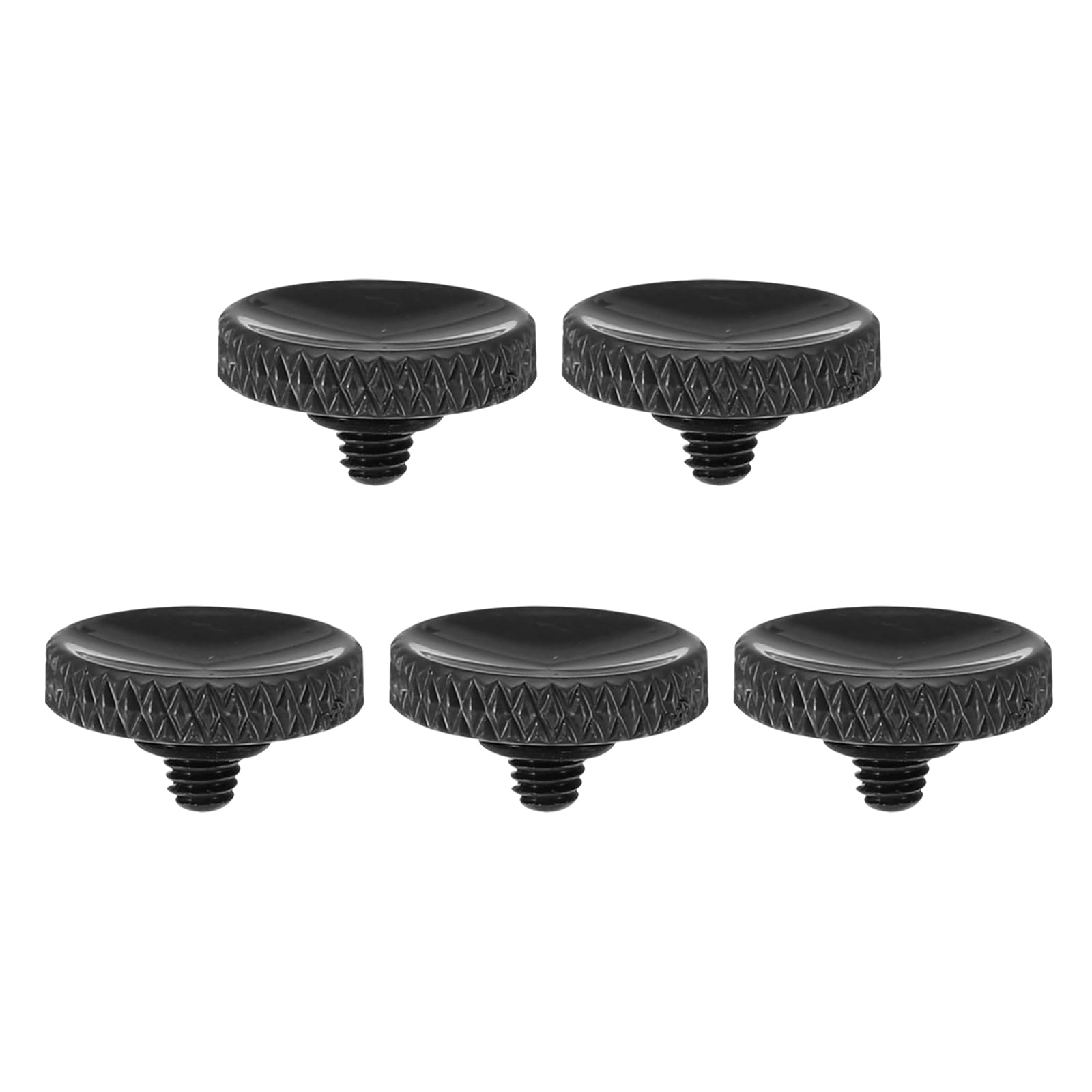 PATIKIL Camera Shutter Button, 5 Pack Soft Shutter Release Button Pure Copper Camera Button Knurled Suitable for Nikon for Fujifilm for Leica DSLR/SLR Camera, Black