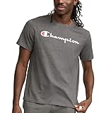 Champion mens Classic T-shirt, Script Logo T