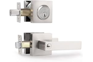 Cielsa Dawn Exterior Door Lock Set with Deadbolt, Satin Nickel