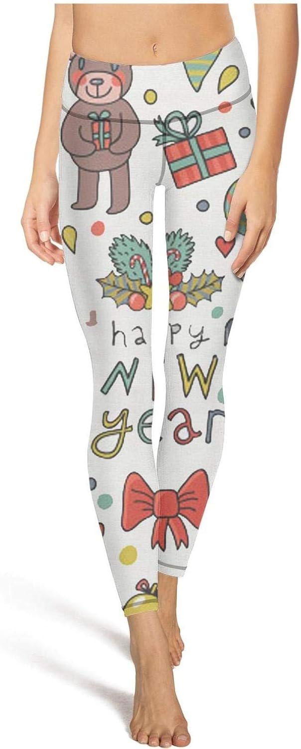 Young Women High Waist Skinny Christmas 