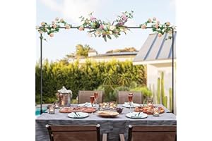 Youkelili Table Arch Stand with Clamps – 47" to 83" Adjustable Length Table Hanging Decor Rod, Tables Rods with Clamps for Tabletop Decoration