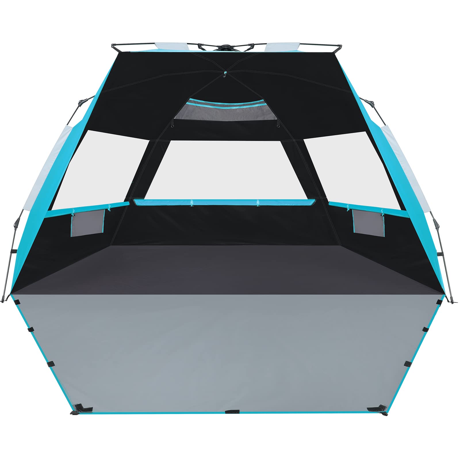 SEBOR Beach Tent, Deluxe XL Beach Tent Pop Up Shade for 4-6 Person, UPF ...