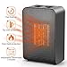 Ceramic Space Heater Office Home - Electric Heaters Portable for Indoor Use Bedroom Under Desk Garage Baby Room, 1500W PTC Portable Small Personal Space Heater with Adjustable Thermostat