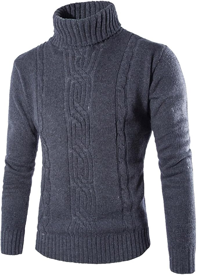 ZhuiKun Herren Rollkragenpullover Langarm Slim Fit Rollkragen Pullover ...