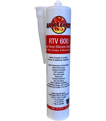 thumbnail image 2 of LavaLock Pro Pack BBQ Gasket Kit – 1/2 X 1/8 Grey Nomex With Red RTV Hi-Temp Sealer For Smokers 2 of 4