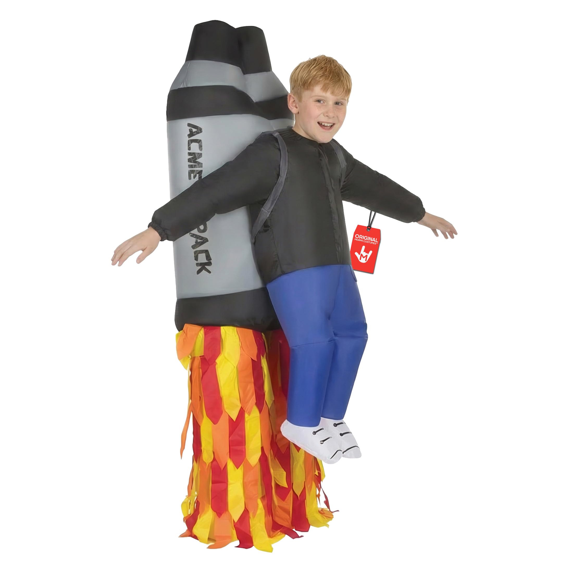 Morph Kids Inflatable Jetpack Costume, Kids Jet Pack Costume, Inflatable Rocket Costume Kids, Boys Inflatable Costume