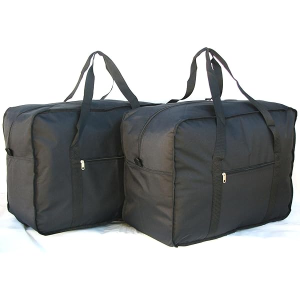 21 Inch Damask Print Duffle Bag - Black Overnight Bag With Shoulder Strap & Pockets