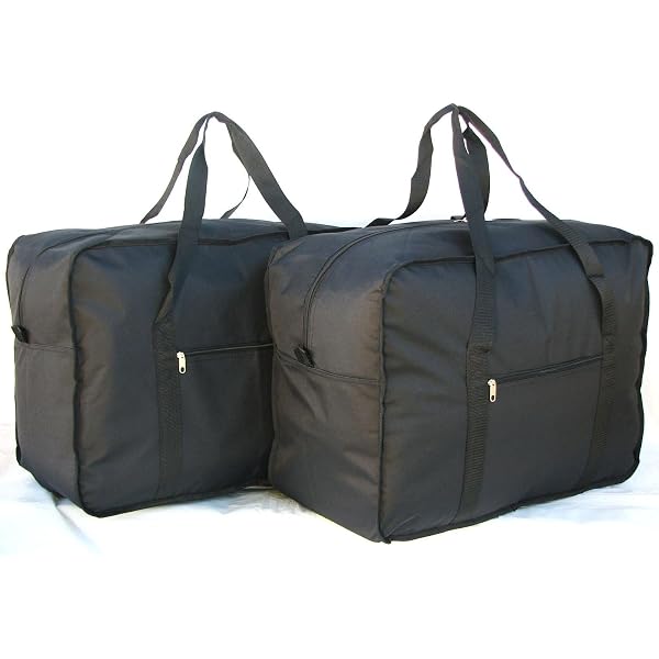 Black Jumbo Roll Duffel Bag – 24/30/36/40 Inch – Travel, Cargo, Gym, Tote
