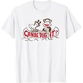 Paul Frank Julius The Monkey &amp; Clancy Canoe Dig It T-Shirt