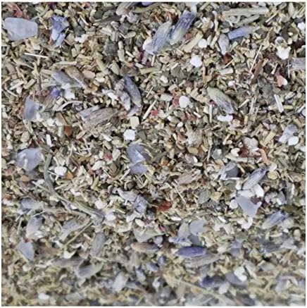 Organic Herbs, Dried Flowers, 6 oz Pouch, Sea Salt, Orange Peel, Chamomile, Lavender, Rosemary, Raspberry, Rose Hips, Peppermint, Bay Leaf, Clove, Sage, Lemongrass, Rose Petals, Medium Ground