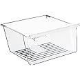 HECASA 2188656 Upper Crisper Pan W/humidity Control & Handle Cover Compatible with Whirlpool Refrigerator Crisper Drawer Replacement only