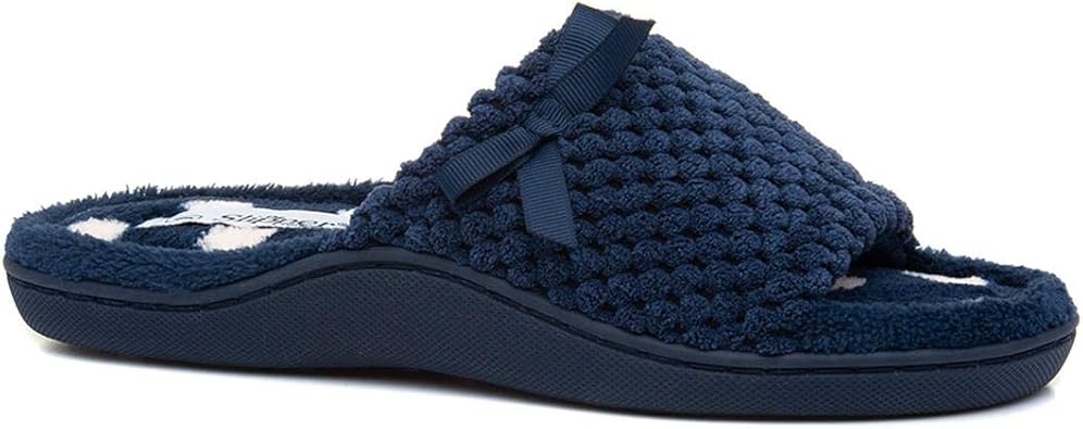 navy mule slippers