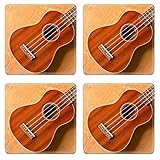 MSD Square Coasters Non-Slip Natural Rubber Desk