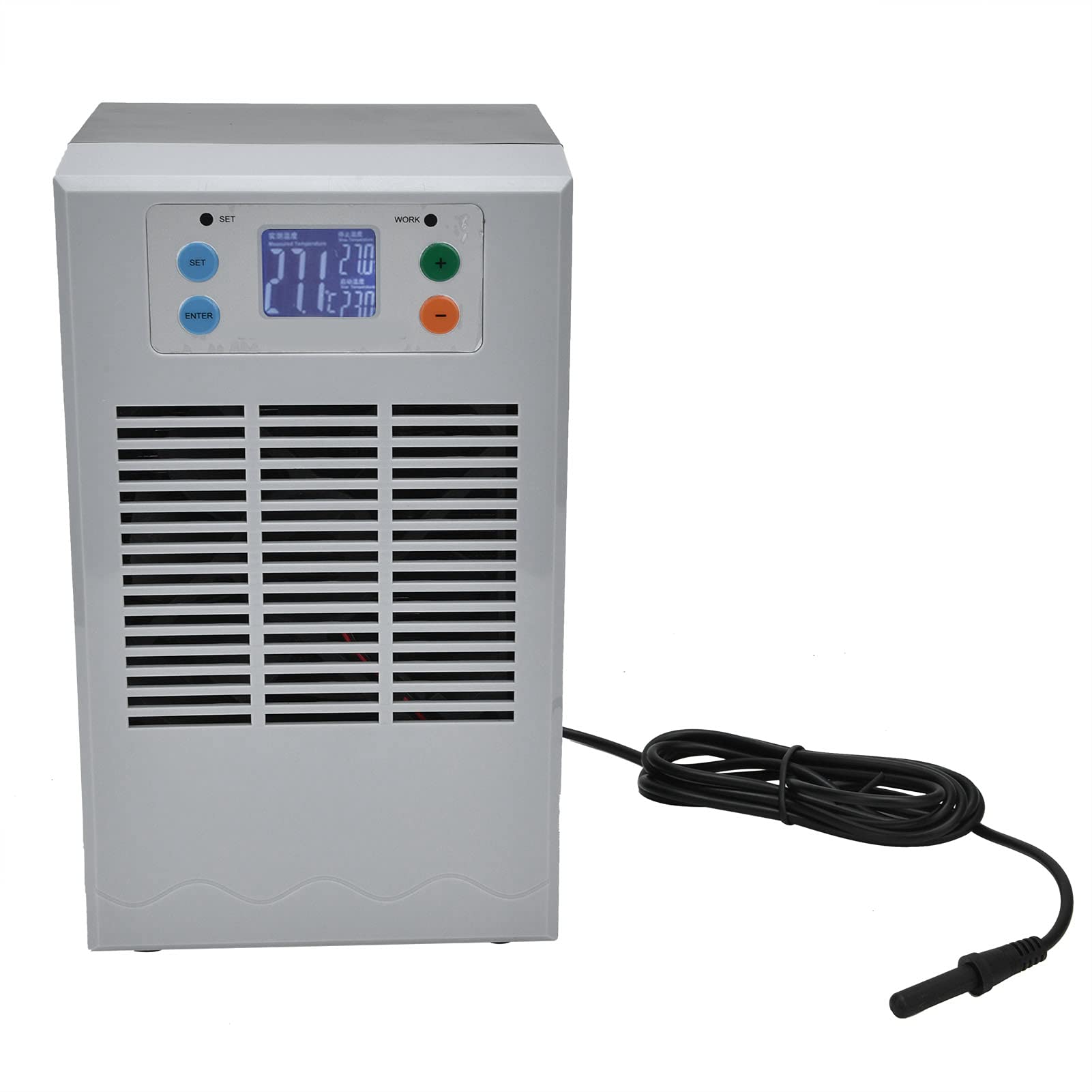 2 in 1 Water Chiller, 35L 1-3L Aquarium Heaters Aquarium Chiller for Axolotl Jellyfish Coral Reef Shrimp, 100W Smart Industrial Chiller with Pump Recirculating Chiller for Laser Engraving Machine(UK)