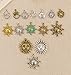 Celestial Sun Charm-100g (about 45-50pcs) Craft Supplies Sun Charms Pendants for Crafting, Jewelry Findings Making Accessory For DIY Necklace Bracelet M6 (Sun Collection)