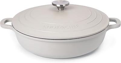 Nuovva Casserole Dishes with Lid 3.9L Non Stick Grey 28cm Induction